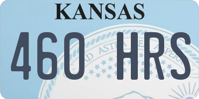 KS license plate 460HRS