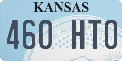 KS license plate 460HTO