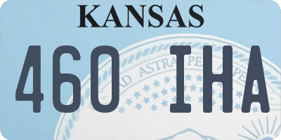 KS license plate 460IHA