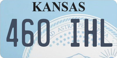 KS license plate 460IHL