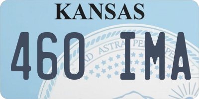 KS license plate 460IMA