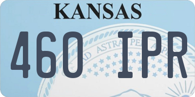 KS license plate 460IPR