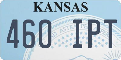 KS license plate 460IPT