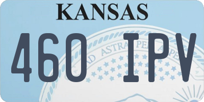 KS license plate 460IPV
