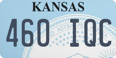 KS license plate 460IQC