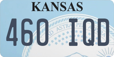 KS license plate 460IQD