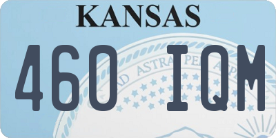 KS license plate 460IQM