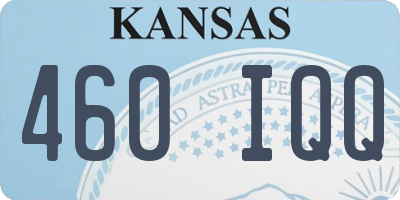 KS license plate 460IQQ