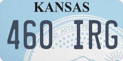 KS license plate 460IRG