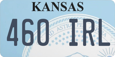 KS license plate 460IRL
