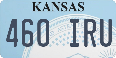 KS license plate 460IRU