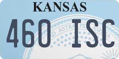 KS license plate 460ISC