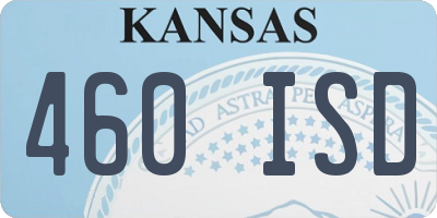 KS license plate 460ISD