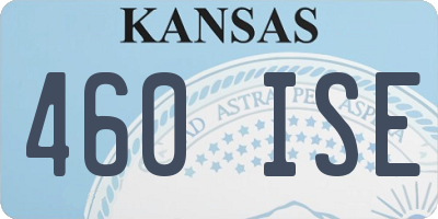 KS license plate 460ISE