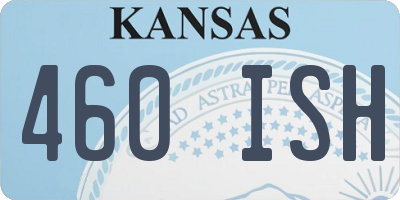 KS license plate 460ISH