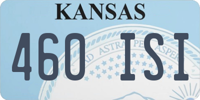 KS license plate 460ISI