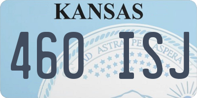 KS license plate 460ISJ