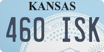 KS license plate 460ISK