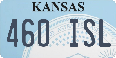 KS license plate 460ISL