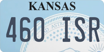 KS license plate 460ISR