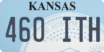 KS license plate 460ITH