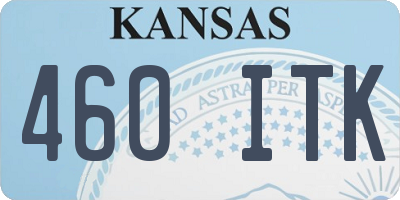 KS license plate 460ITK