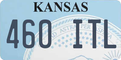KS license plate 460ITL