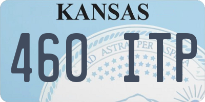 KS license plate 460ITP