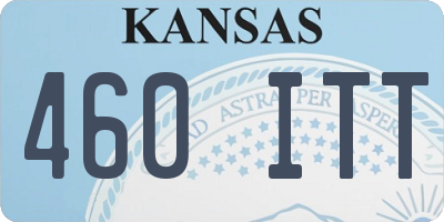 KS license plate 460ITT