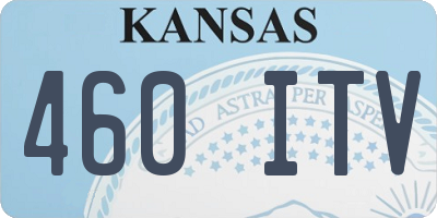 KS license plate 460ITV
