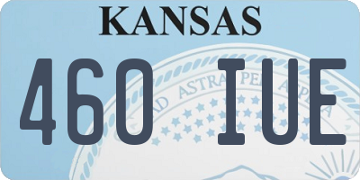 KS license plate 460IUE