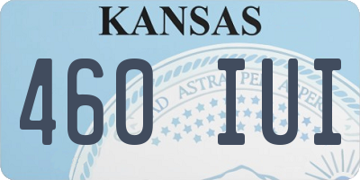 KS license plate 460IUI