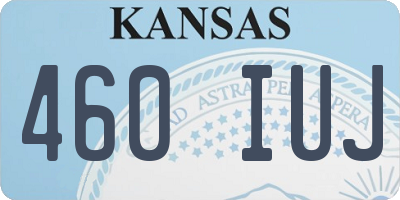 KS license plate 460IUJ