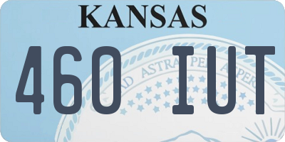 KS license plate 460IUT