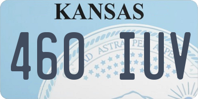 KS license plate 460IUV