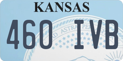 KS license plate 460IVB