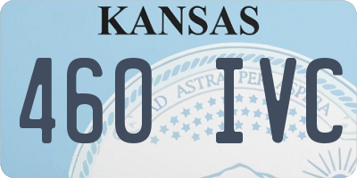 KS license plate 460IVC
