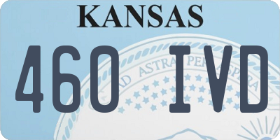 KS license plate 460IVD