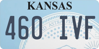 KS license plate 460IVF