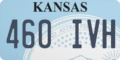 KS license plate 460IVH
