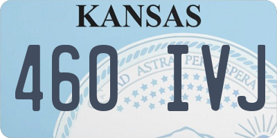 KS license plate 460IVJ