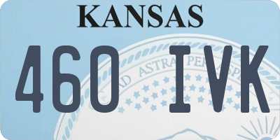 KS license plate 460IVK