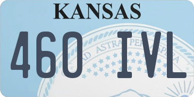 KS license plate 460IVL