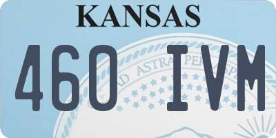 KS license plate 460IVM
