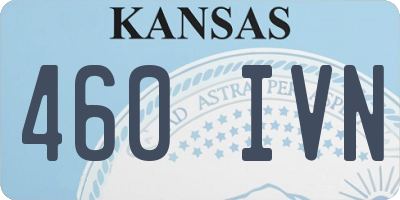 KS license plate 460IVN