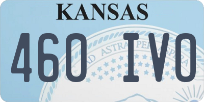 KS license plate 460IVO