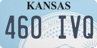 KS license plate 460IVQ