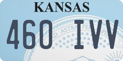 KS license plate 460IVV