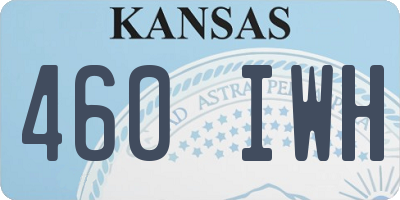 KS license plate 460IWH