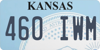 KS license plate 460IWM